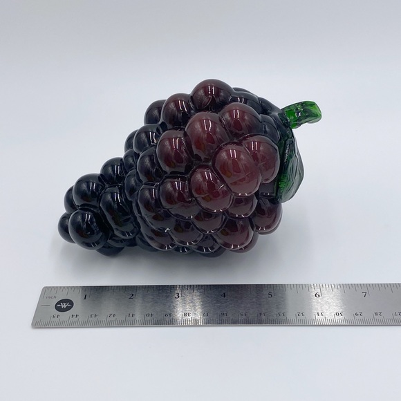 Vintage Glass Fruits Murano Style Hand
Blown Grapes Orange Apple Pear - Picture 13 of 16